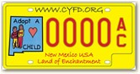 Adopt a Child License Plate Adopt a Child License Plate Image