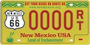 Route 66 License Plate Route 66 License Plate