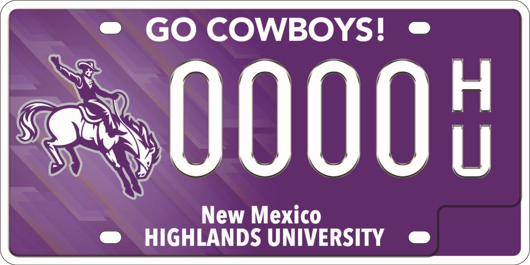 Highlands_University_v4 Highlands University Go Cowboys Plate